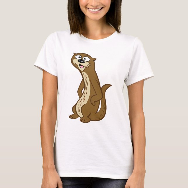T-shirt Loutre de Rick | Reggie de garde forestière (Devant)