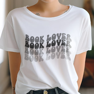 T-shirt Louveur de livre super Multicolore noir rétro