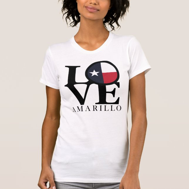 T-shirt LOVE Amarillo Texas (Devant)