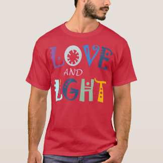 T-shirt Love And Light Hanukkah Chanukah Jewish Festival T