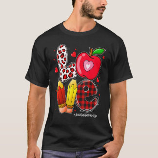 T-shirt LOVE Apple Assistant Principal Life Valentine's Da