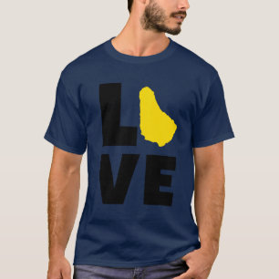 T-shirt Love Barbados