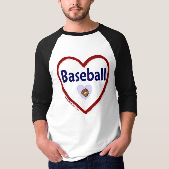 T-shirt Love Baseball (Devant)
