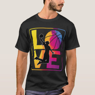 T-shirt Love Basketball Ados Filles Femmes Basketball Wate