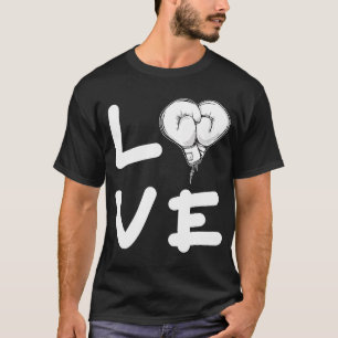 T-shirt Love Boxing Gants Boxing Fighter Punch