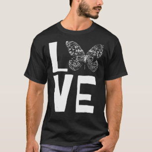 T-shirt Love Butterflies T Butterfly Silhouette Insect Lov