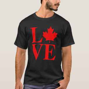 T-shirt Love Canada Maple Leaf 2022 Journée Vintage du Can
