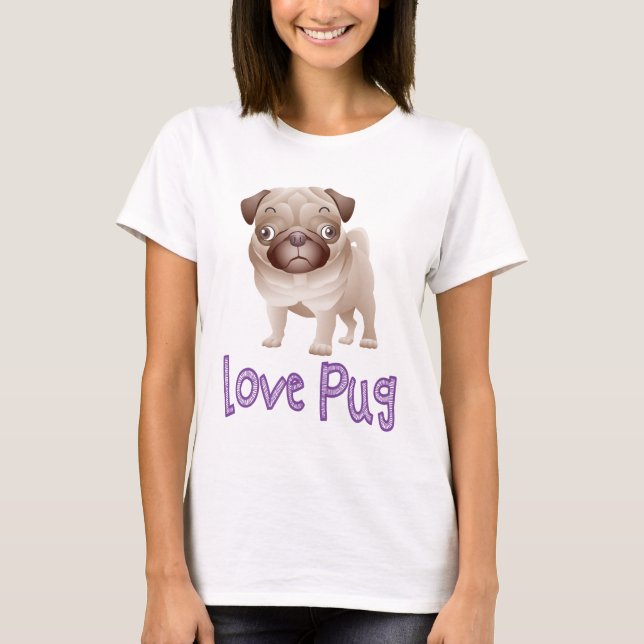 T-shirt Love Carlin Chien Chien Chien Chien Graphique T-Sh (Devant)