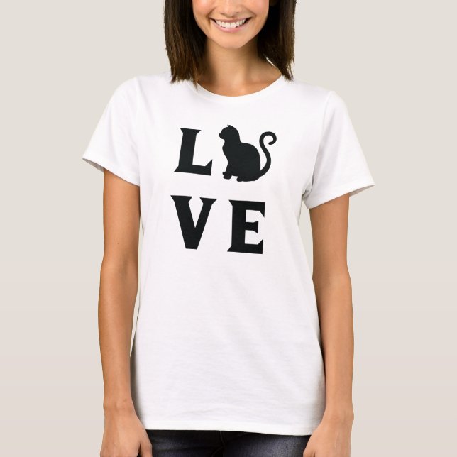 T-shirt Love Cat (Devant)