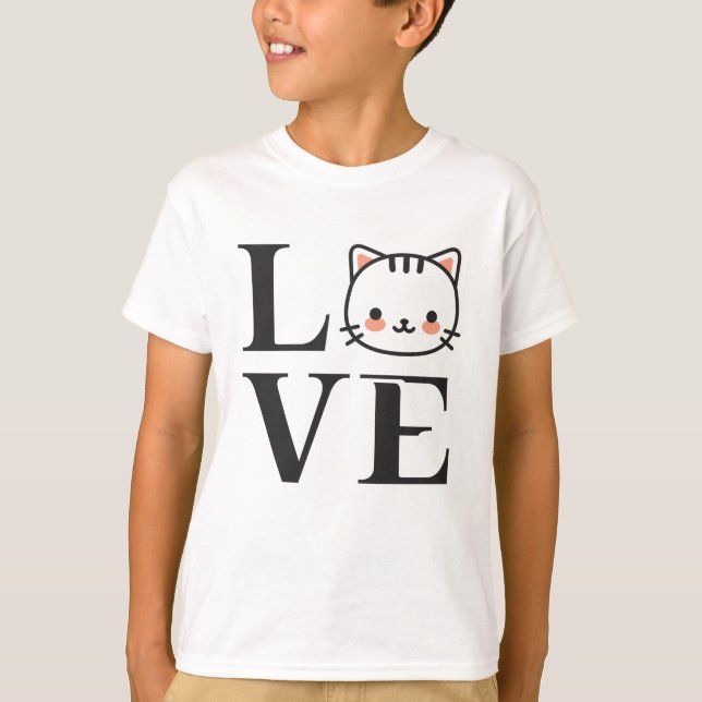 T-shirt Love Cats (Devant)