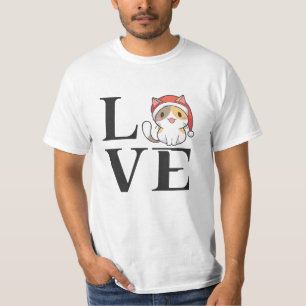 T-shirt Love Cats - Père Noël Kitten