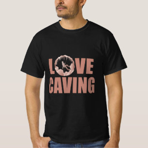 T-shirt Love Caving - Exploration des grottes Spéléologie