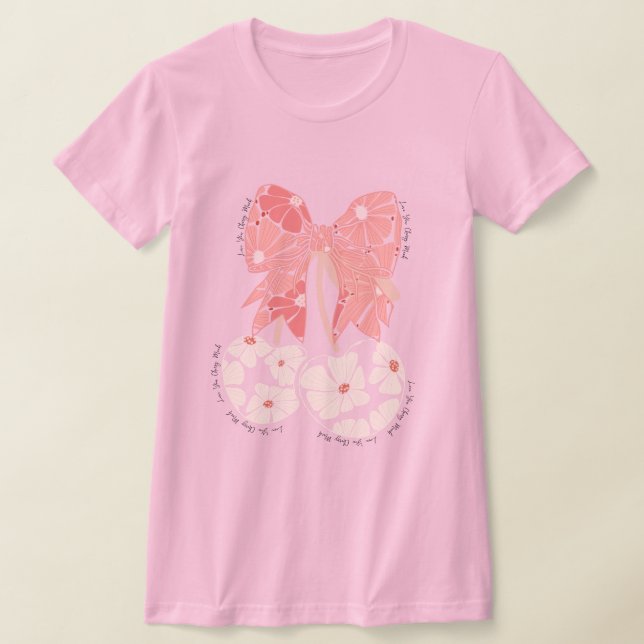 T-shirt Love cerise beaucoup de fruit drôle (Poser)