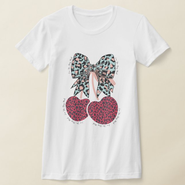 T-shirt Love cerise beaucoup de fruit drôle (Poser)