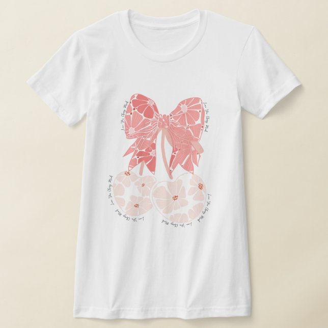 T-shirt Love cerise beaucoup de fruit drôle (Poser)