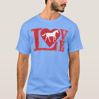 T-shirt Love Cheval cadeau