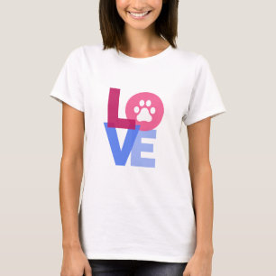 T-shirt LOVE Chien Paw