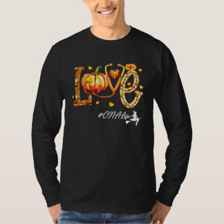 T-shirt Love CNA Life Pumpkin Fall Autumn Thanksgiving Nur
