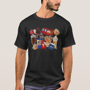 T-shirt Love Coffee Postal Worker Transporteur de courrier