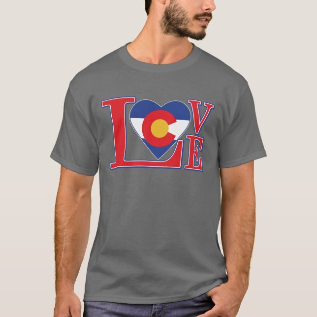 T-shirt Love Colorado (Devant)