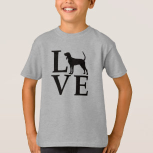 T-shirt Love Coonhounds