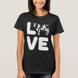 T-shirt Love Cow Laitier Fermier ferme Animal Premium