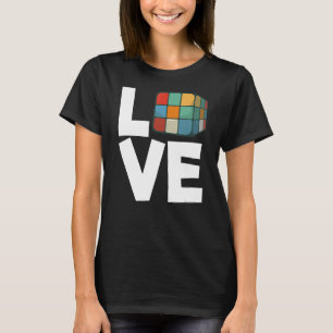 T-shirt Love Cubing Puzzle Solving Cube Love Cubes Speed C
