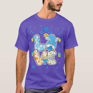 T-shirt Love Cute Hanukkah Decoration Menorah Pajama 