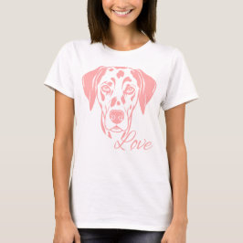 T-shirt Love Dalmata
