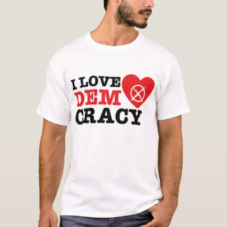 T-shirt Love Democracy