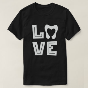 T-shirt LOVE Dentistesse de coeur dentaire Dentiste Saint
