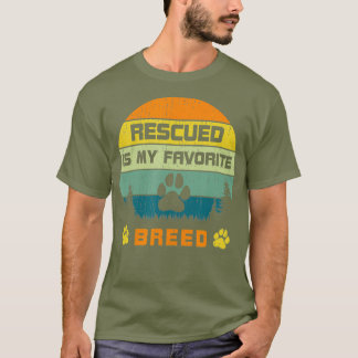 T-shirt Love Dogs Secouru Secouru Est Ma race préférée