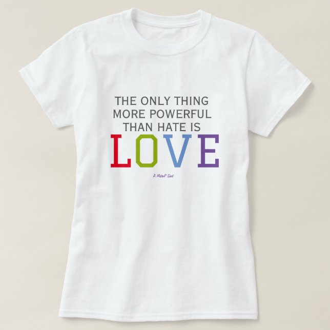 T-shirt LOVE (double sided) - A MisterP Shirt (Design devant)