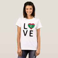 Love - Drapeau des Maldives