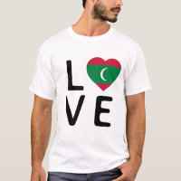 Love - Drapeau des Maldives