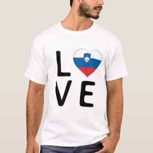 T-shirt Love - Drapeau Slovénie