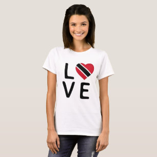 T-shirt Love - Drapeau Trinité-et-Tobago