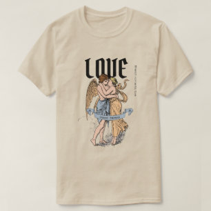 T-shirt Love Embrace – Illustration d'un couple romantique