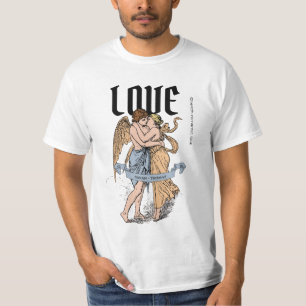 T-shirt Love Embrace – Illustration d'un couple romantique