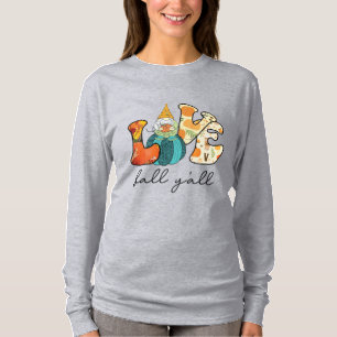 T-shirt Love Fall Y'all