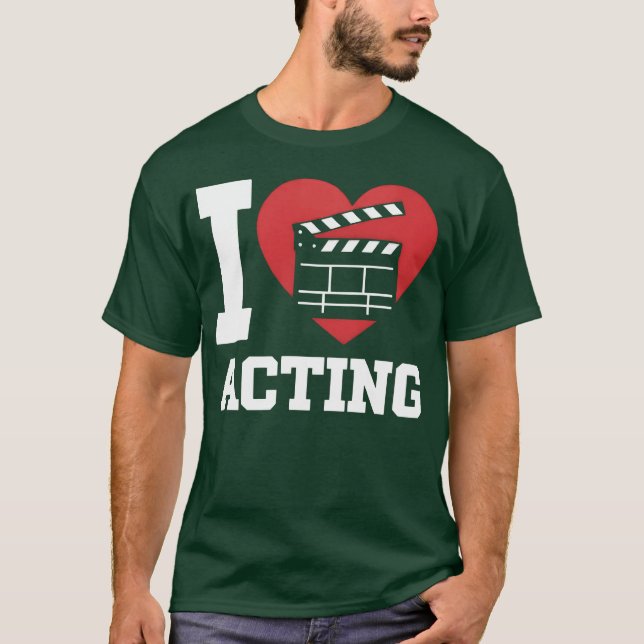 T-shirt Love for Filmmaking Clapperboard Heart friends (Devant)