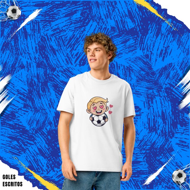 T-shirt Love for soccer kawaii anime design (Créateur téléchargé)
