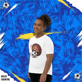 T-Shirt Love for soccer kawaii anime design