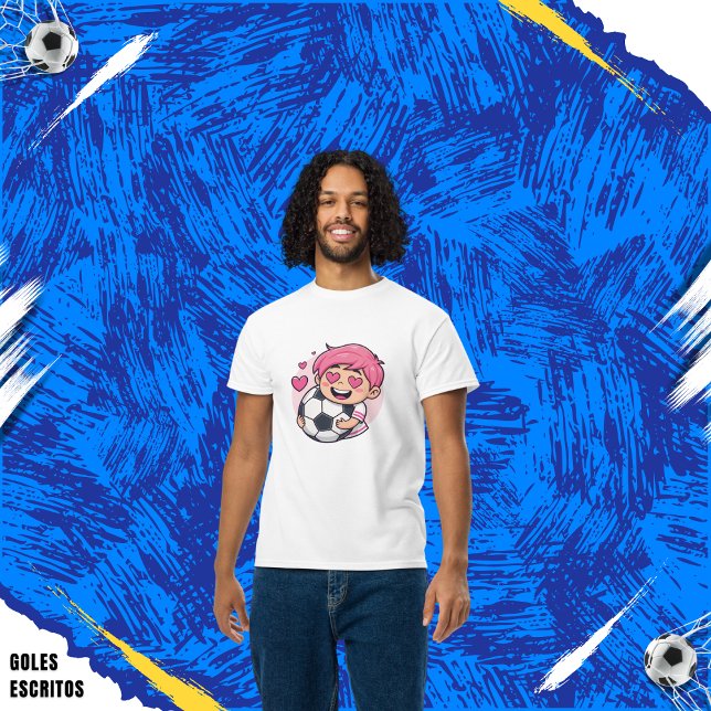 T-shirt Love for soccer kawaii anime design (Créateur téléchargé)