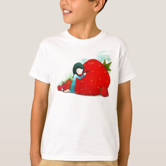 T-shirt Love for Strawberries (Devant)