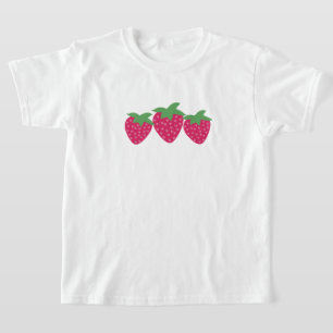T-shirt Love fraise