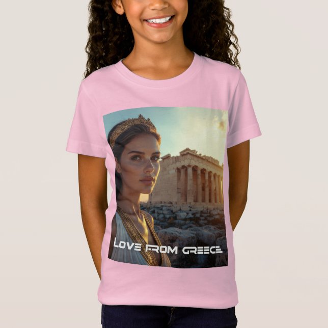 T-Shirt LOVE FROM GREECE (Devant)