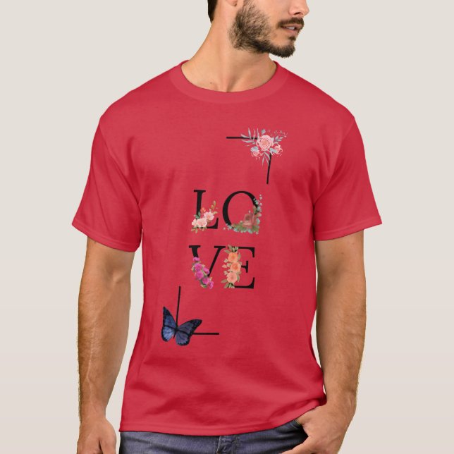 T-shirt LOVE gift vintage (Devant)