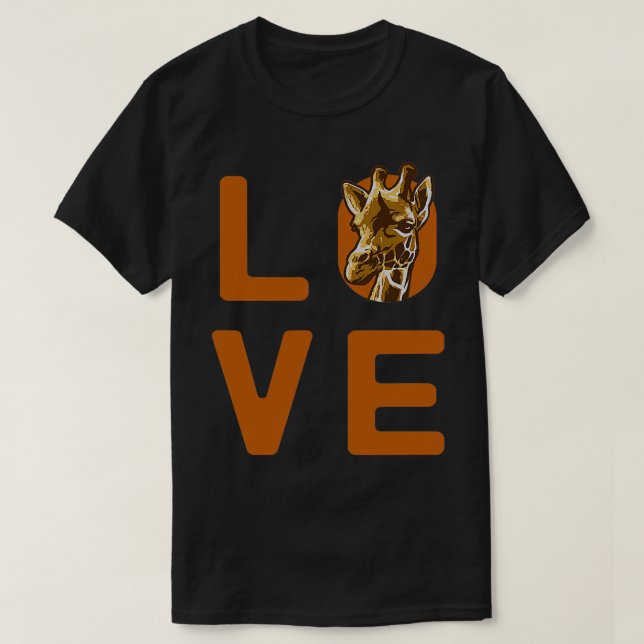 T-shirt Love Giraffes Giraffe S Giraffe (Design devant)