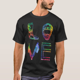 T-shirt Love Graphic Dirt Motorcycle Enduro Motocros